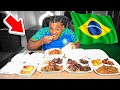 Fanum's First Time Eating Brazilian Food..😂