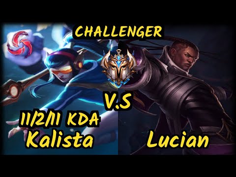 Luger (KALISTA) vs LUCIAN - 11/2/11 KDA BOTTOM ADC CHALLENGER GAMEPLAY - EUW v9.7