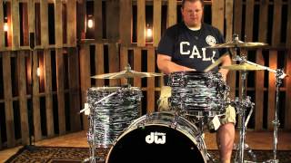 Video thumbnail for DW Drum Collectors Black Oyster Maple Mahogany With Chrome Hardware by The Drum Shop - Portland, Maine