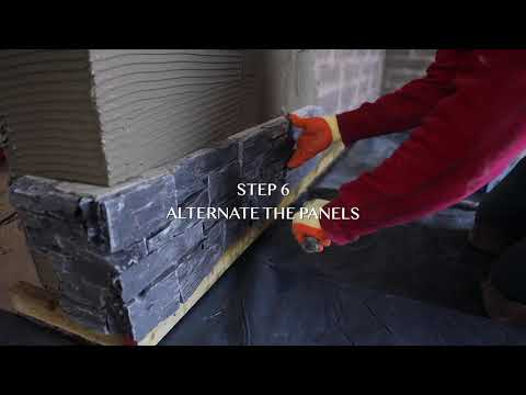 How to fit Z Stone Wall Cladding