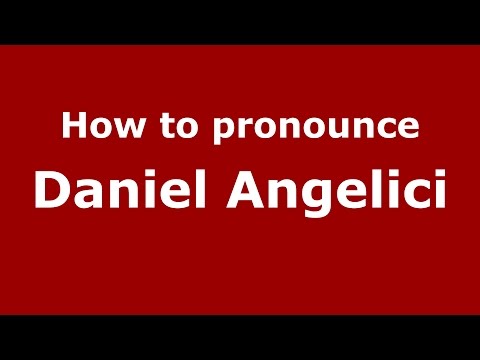 How to pronounce Daniel Angelici (Spanish/Argentina) - PronounceNames.com