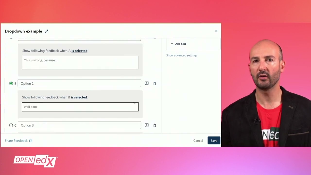 Adding Basic Problems - Dropdown