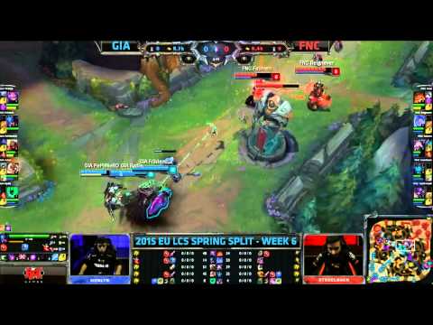 GIA vs FNC   LCS EU 2015 Spring W6D1   Giants Gaming vs Fnatic VOD