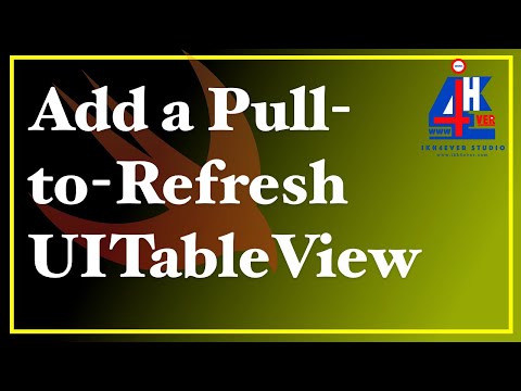 Add a Pull to Refresh Feature in Your UITableView Using Swift with a couple line of code.