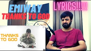 #KatReactTrain Reacts to EMIWAY - THANKS TO GOD (Prod. by Pendo46) | REACTION | SUCH GEM LYRICS!!