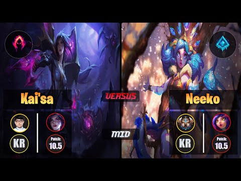 ShowMaker KAI'SA (Mid) [Dark Harvest] VS NEEKO - Challenger KR Patch 10.5
