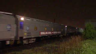 Nighttime Railfanning in Ridgefield Park - The Circus Heads South