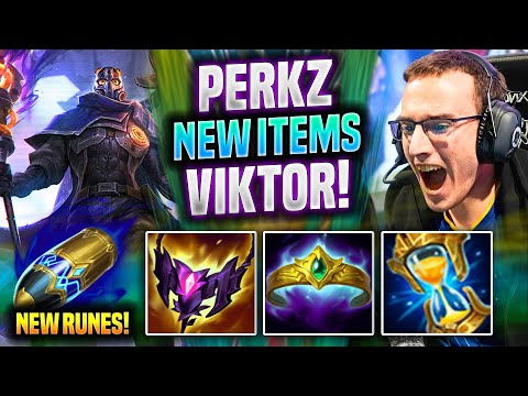 PERKZ TRIES VIKTOR WITH NEW ITEMS! - VIT Perkz Plays Viktor MID vs Kassadin! | Preseason 2022
