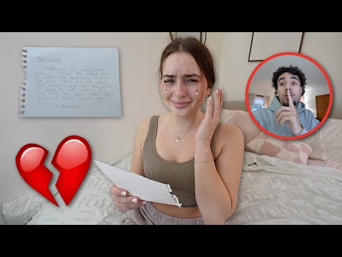 Leaving My Girlfriend With ONLY A Goodbye Letter... *she cried*