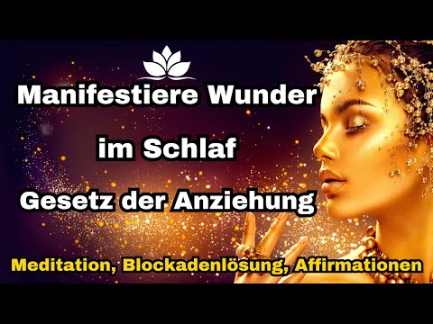 Achtung: SEHR MACHTVOLL! Geführte Einschlafmeditation/Hypnose + Blockadenlösung + Affirmationen