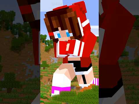 JJ Sister become giant - Maizen Minecraft Animation #shorts