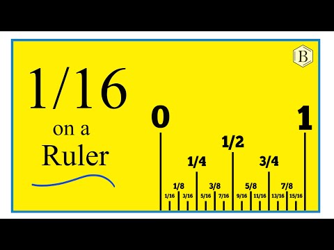 How to Find 1/16 on a Ruler or Tape Measure