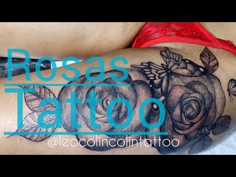 Rosas Tattoo Whip Shading Leo Colin Colin tattoo floral