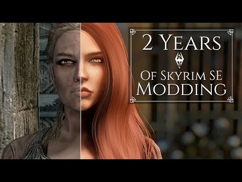 2 Year Evolution of Skyrim SE Graphics - Vanilla vs. Fully Modded (1440p)