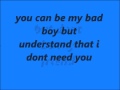 nightcore-bad boy lyrics 