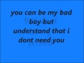 nightcore-bad boy lyrics 