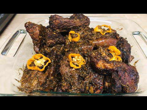 How to make Jamaican jerk pork in the oven/ homemade jerk seasoning