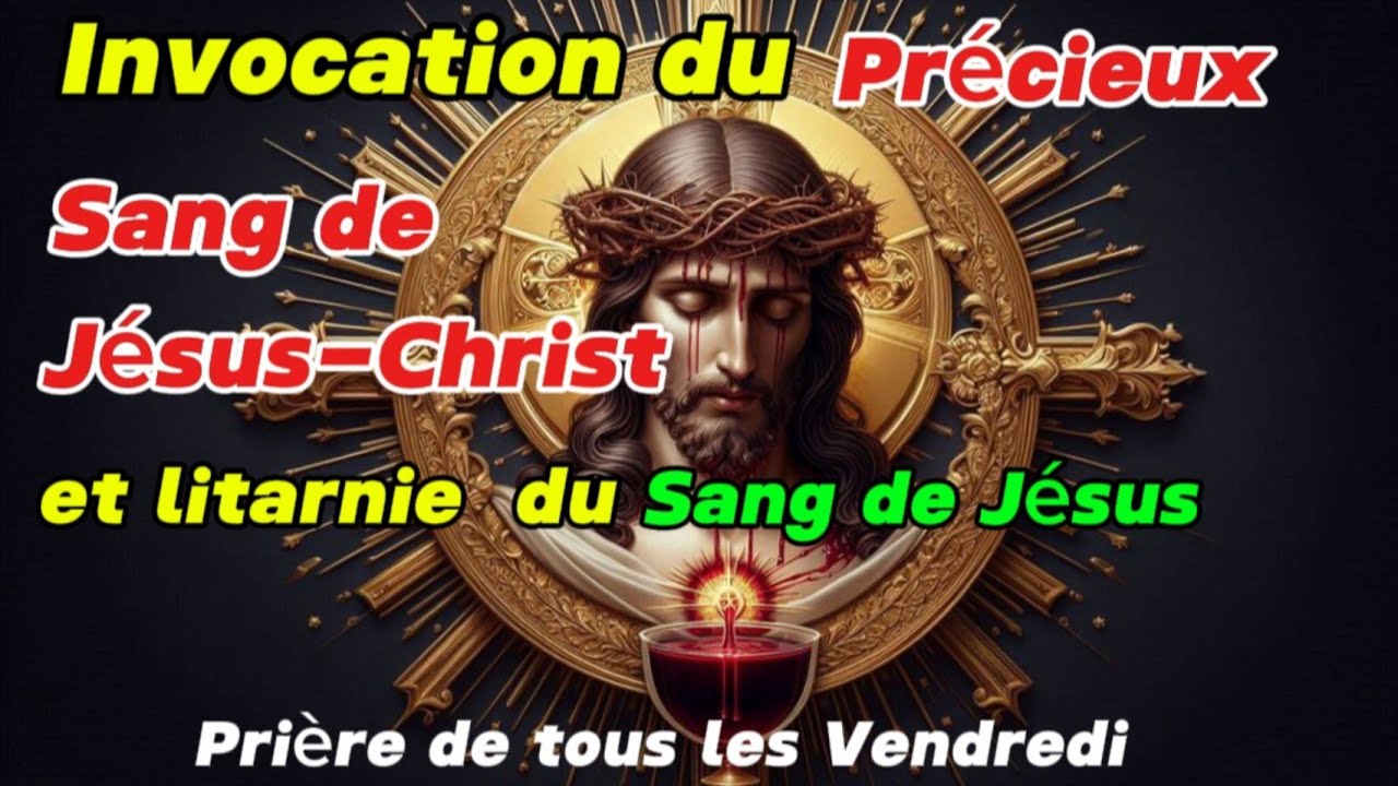 invocation du Précieux Sang de Jésus-Christ