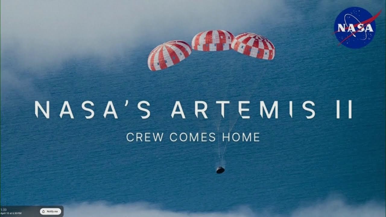 Live of NASA’s Artemis II feed after it completes a record-breaking trip around the Moon