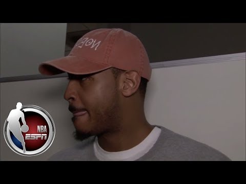 Carmelo Anthony ‘sad’ to see Kristaps Porzingis’ ACL injury | NBA on ESPN
