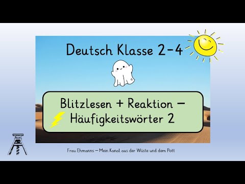 Deutsch Klasse 2-4: "Das Video mit dem Geist 2", Buh-Ruf-Video 2 Häufigkeitswörter lesen