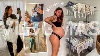 vlogmas ep2: the first baby clothes wash & a new in gymshark haul 💖 33 weeks pregnant