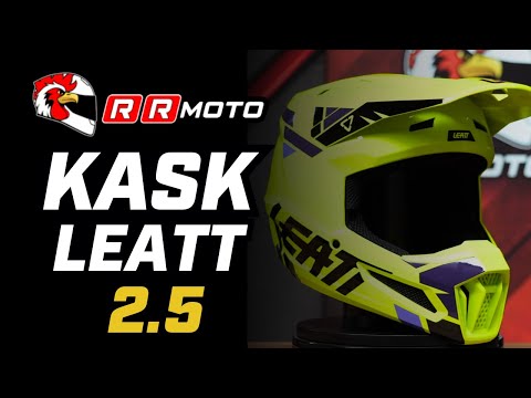 LEATT 2.5 _ kask motocyklowy z funkcją awaryjnego zdejmowania wkładki policzkowej