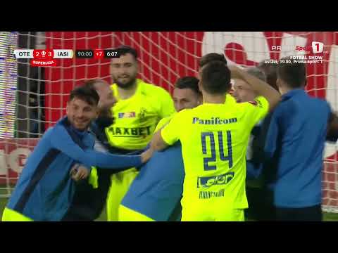 REZUMAT: Oţelul - Poli Iaşi 2-3. Meci NEBUN, cu 2 eliminări şi gol în minutul 90+7
