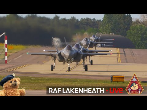 LIVE US AIR FORCE FIGHTER TOWN F-15 & F-35 ACTION • 48TH FIGHTER WING RAF LAKENHEATH 03.02.26