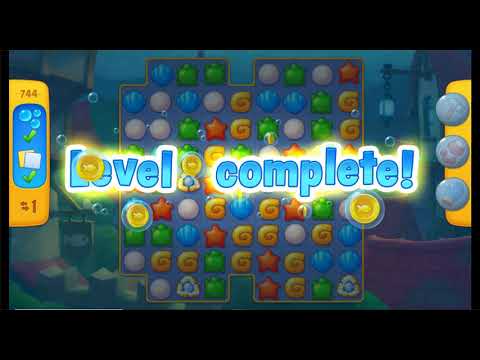 Fishdom Hard Level 744 Completed