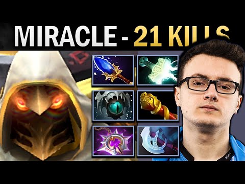 Juggernaut Dota Gameplay Miracle with 21 Kills and Mjolnir