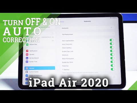 How to Turn On / Off Auto-Correction on iPad Air 2020 – Correct Misspelled Words