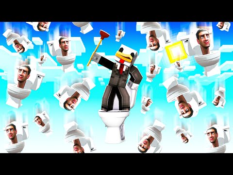 SOPRAVVIVO SOPRA UN SOLO BLOCCO DI SKIBIDI TOILET - MINECRAFT ITA