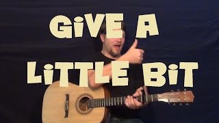 Give a Little Bit (Supertramp) Easy Guitar Lesson How to Play Tutorial with Licks