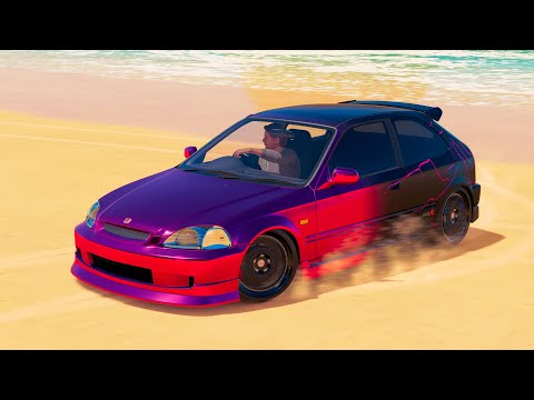 GOLIAS DE CIVIC TRAÇÃO DIANTEIRA+PNEU ORIGINAL+DANO SIMULAÇÃO+SEM FREIO!! FORZA HORIZON 3