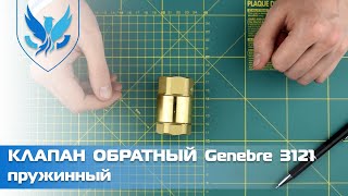 Клапан обратный муфтовый латунный пружинный Genebre 3121