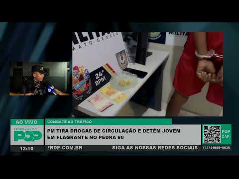 PM tira drogas de circulação e detém jovem em flagrante no Pedra 90