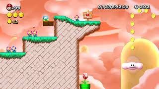 NSMBU "Bouncy Cloud Boomerangs" With NSMBW Bouncy Clouds