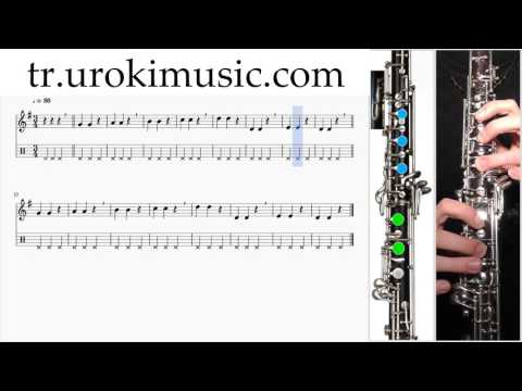 Obua Nasıl Çalınır К#1 B#3 D#2 Okul Öğretmen Notalar Eğitim Tablatura Kılavuz