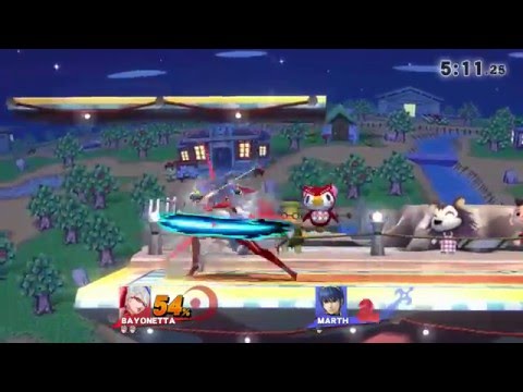 [OS] SSB4 Spring 2016 Major: Rainter (Bayonetta) vs SSS (Marth, Ganondorf) - LR2