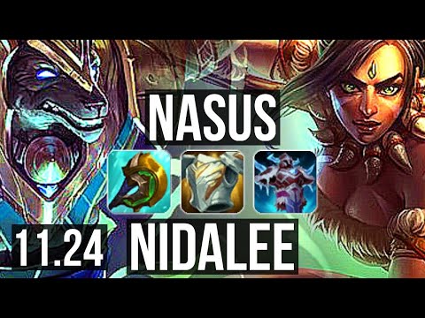NASUS vs NIDALEE (TOP) | 10/1/5, 1.8M mastery, Godlike | EUW Diamond | 11.24
