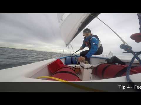How to tack an Opti - Light Breeze Tacking with Fletch
