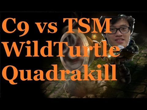 C9 vs TSM - Wildturtle Quadrakill