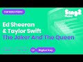 Ed Sheeran, Taylor Swift - The Joker And The Queen (Higher Key) Piano Karaoke