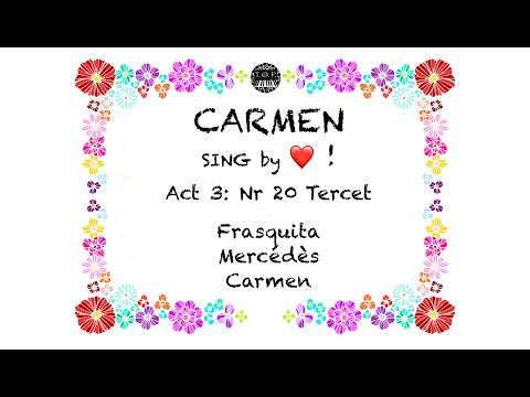 Carmen: Act3/20 Tercet - SING by HEART | Frasquita, Mercedes, Carmen | Opera Piano Accompaniment
