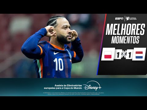 Gols e lances de Polonia x Holanda