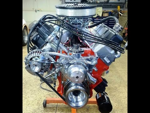 440 Chrysler Mopar Engine Building Part 11 - Water Pump, Alternator, Coil, Making Distributor Wires