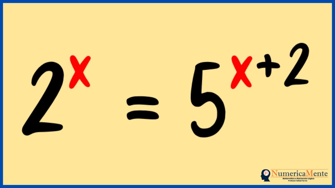 😱VOCÊ CONSEGUE RESOLVER ESSA EQUAÇÃO EXPONENCIAL? | Explicação passo a passo