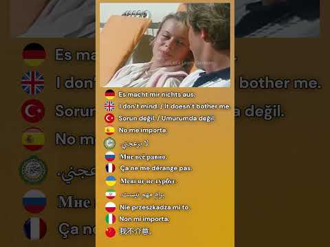 #184 Es macht mir nichts aus.  #learngerman  #allemandavecfilms  #deutschlernen #germanmovies