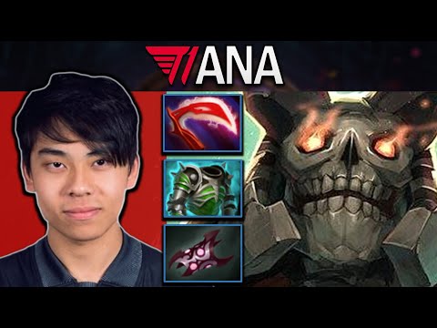 Wraith King Dota 2 7.32 Gameplay T1.Ana with Armlet and Cuirass - TI12